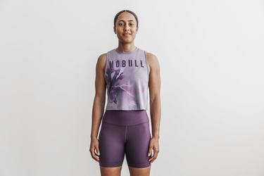 Nobull Muscle Women's Tank Tops Lavender | Australia (YJ2783)